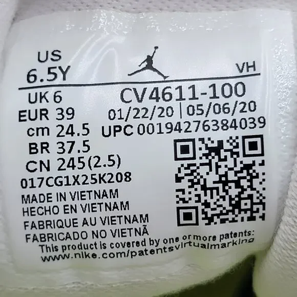 Nike Air Jordan 1 Mid SE GS 'Edge Glow' Sz 6.5Y/8W CV4611-100 (171)